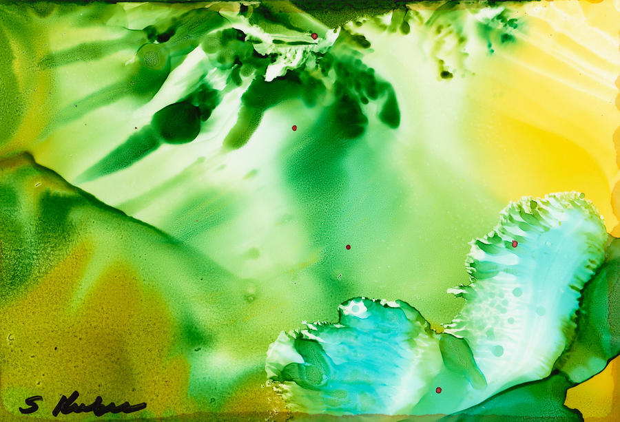 Drifting Seaweed Painting by Susan Kubes