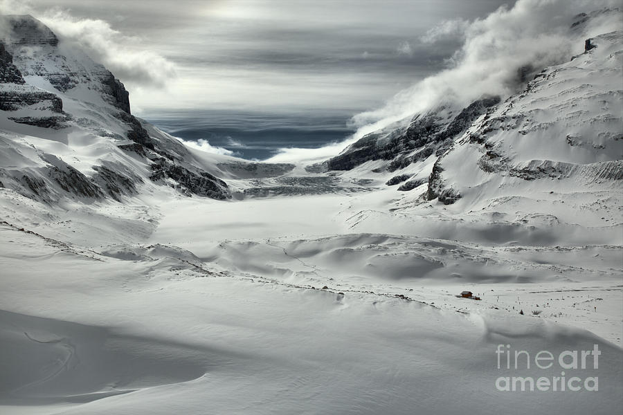 Drifts And Clouds A The Athabasca Glacier Photograph by Adam Jewell