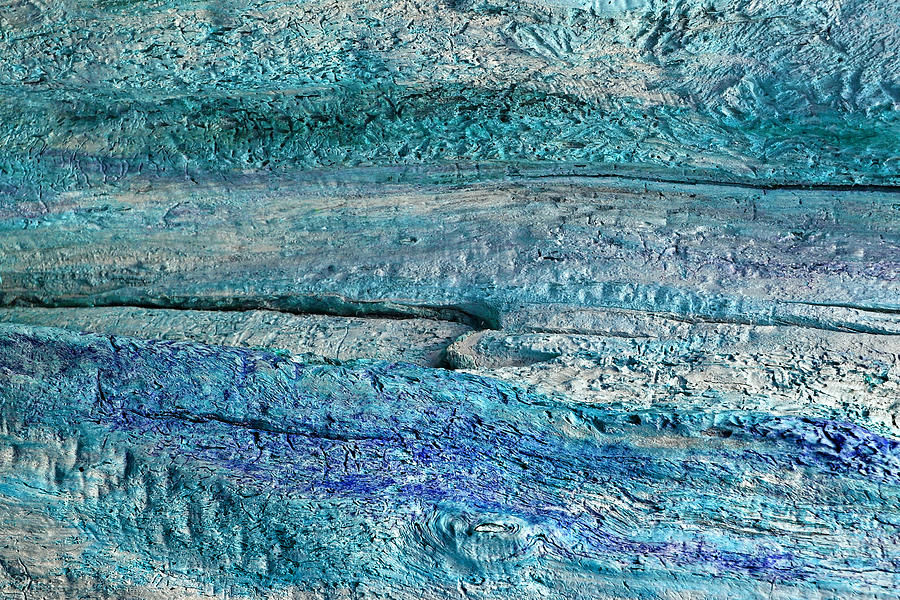 Driftwood Turquoise Abstract Photograph by Gill Billington