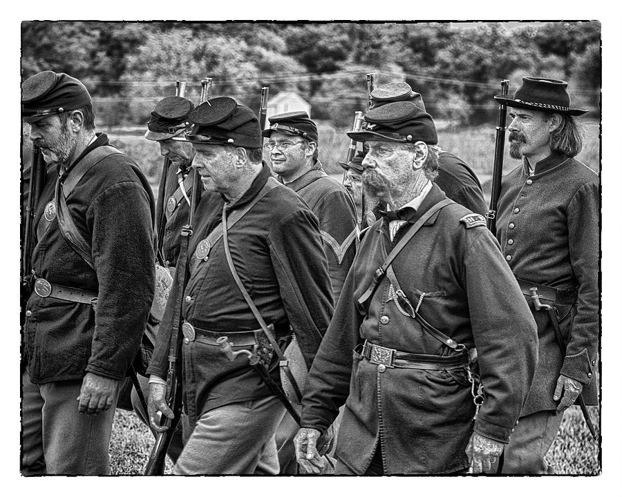 Drill At Gettysburg Photograph