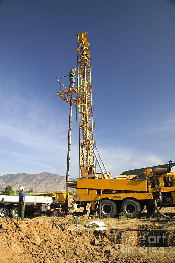 Drilling Well Photograph by Inga Spence