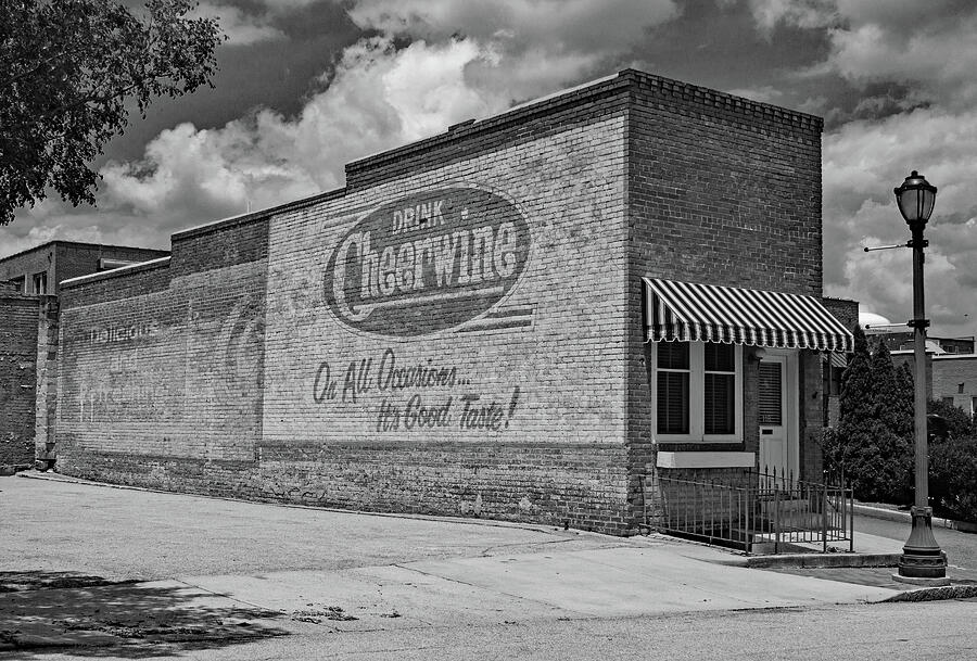 Drink Cheerwine BW 10 Photograph by Joseph C Hinson