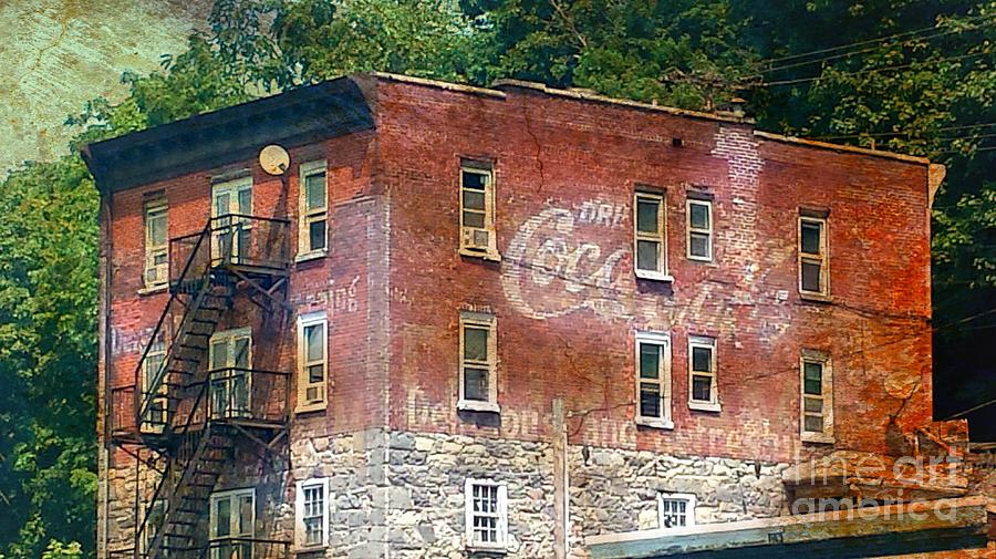 Soda Photograph - Drink Coca Cola Ghost Sign by Beth Ferris Sale