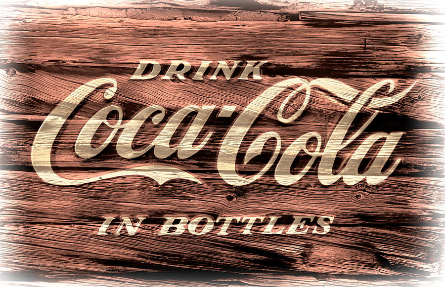 Juice Photograph - Drink Coca Cola In Bottles Sign by Athena Mckinzie