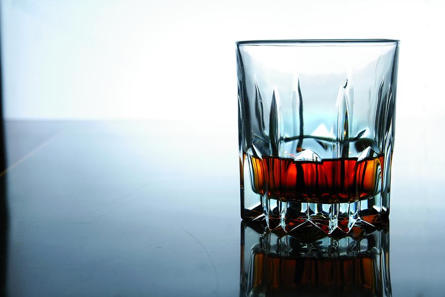 Glass Photograph - Drink In A Glass by Jun Pinzon Glass Photograph - Drink In A Glass by Jun Pinzon