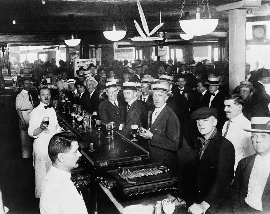Drinking Before Wartime Prohibition - NYC - June 30, 1919 Photograph by War Is Hell Store