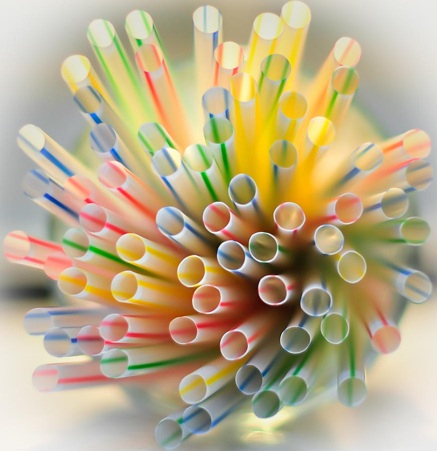 Drinking Straws  Photograph by Terry DeLuco