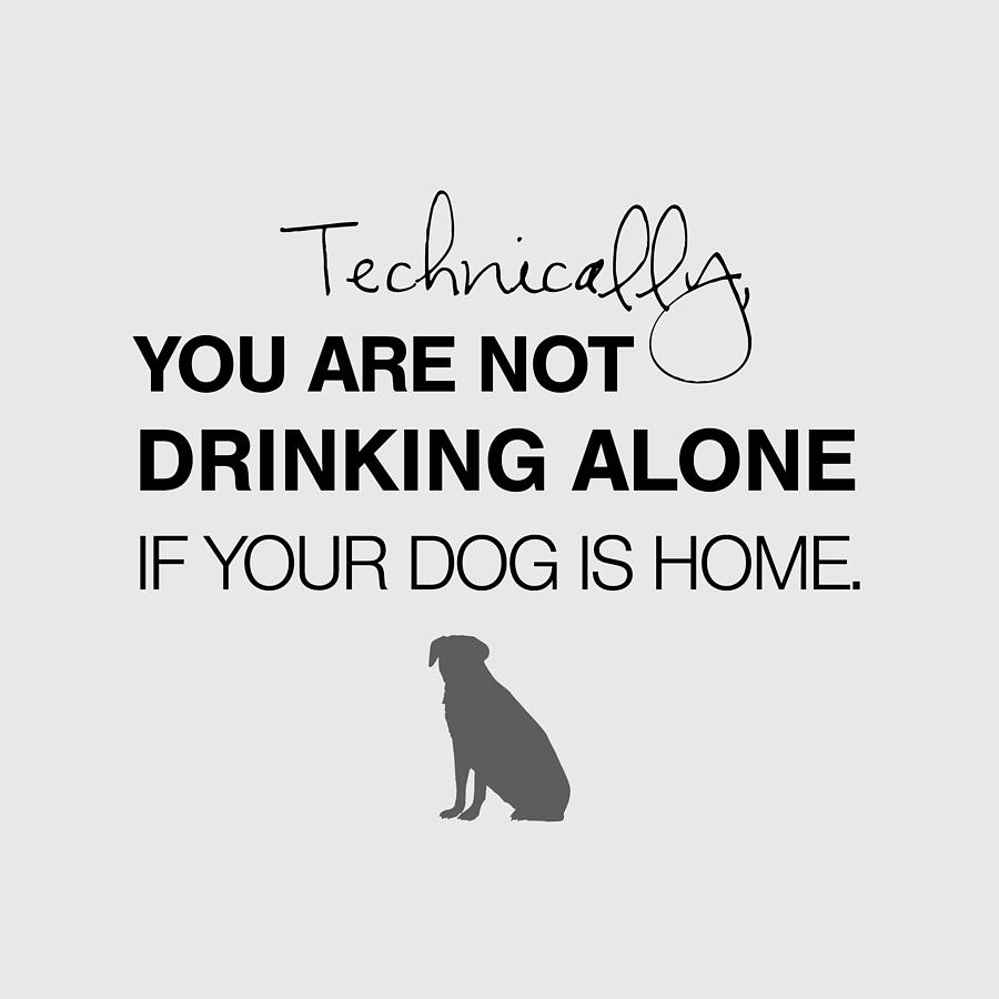 Wine Digital Art - Drinking with Dogs by Nancy Ingersoll