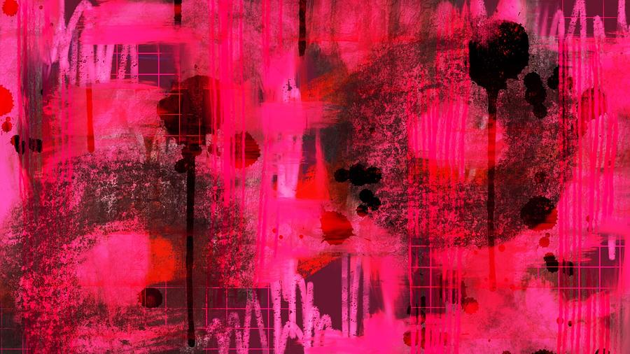Dripping Pink Digital Art
