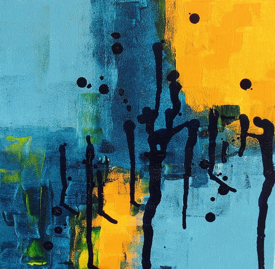 Drippy Abstract Two Painting by Louise Adams