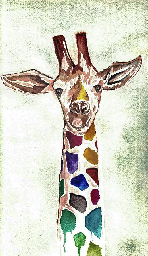 Drippy Giraffe Painting by Shane Moore - Fine Art America