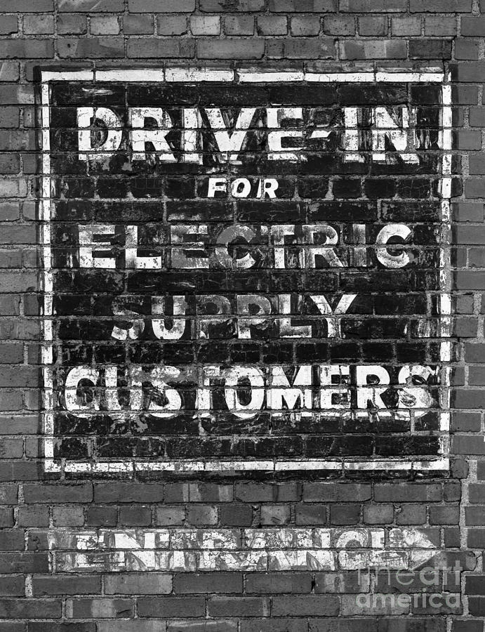 Drive in for Electric Supply Customers Photograph by Ken DePue