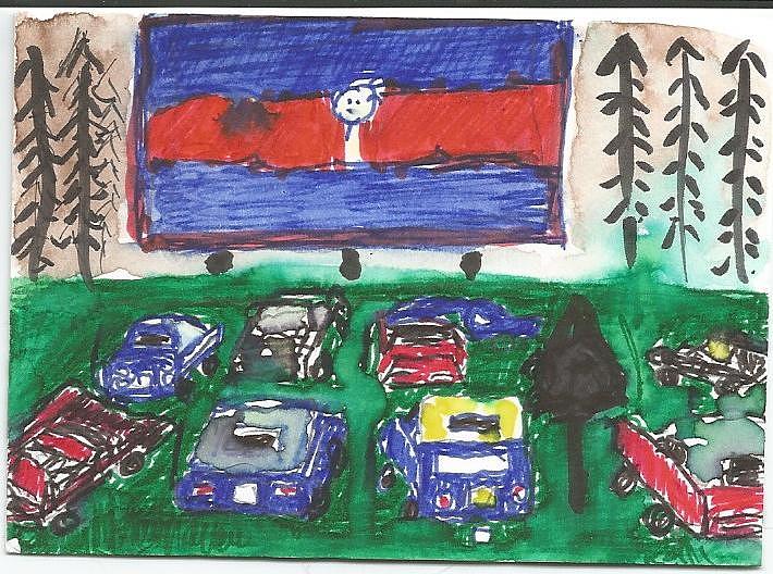 Drive In Drawing by RJ McHatton - Fine Art America