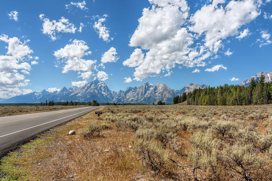 Drive to the Grand Tetons Photograph by John M Bailey