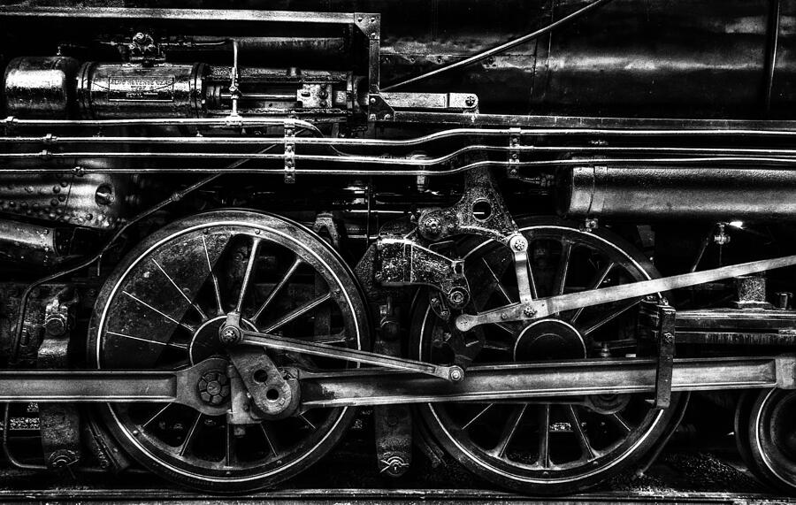 Train Photograph - Drive Wheels of Iron by Paul W Faust - Impressions of Light