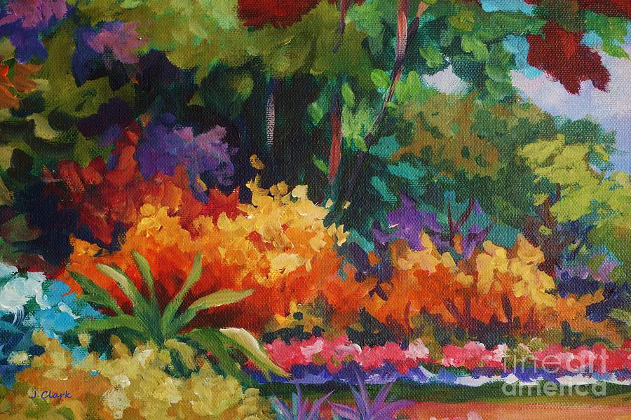 Abstract Painting - Driveway In Orange by John Clark Abstract Painting - Driveway In Orange by John Clark