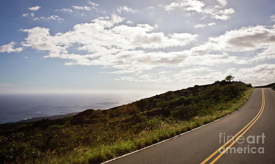 Nature Photograph - Driving Along Beautiful Southeast Maui Coastline by Denis Dore