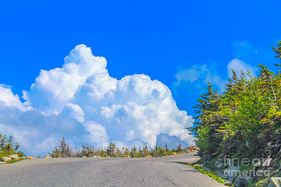 Driving into the clouds Photograph by Claudia M Photography