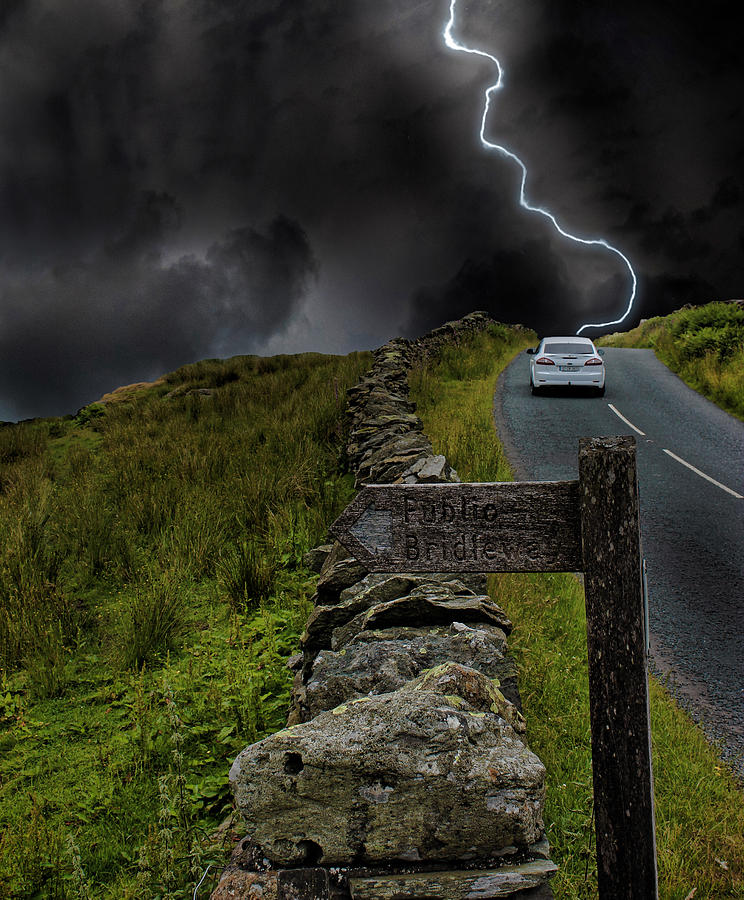 Driving Into The Storm Photograph