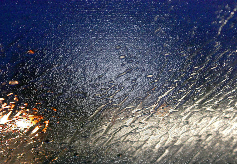 Abstract Photograph - Driving Rain by Barbara  White