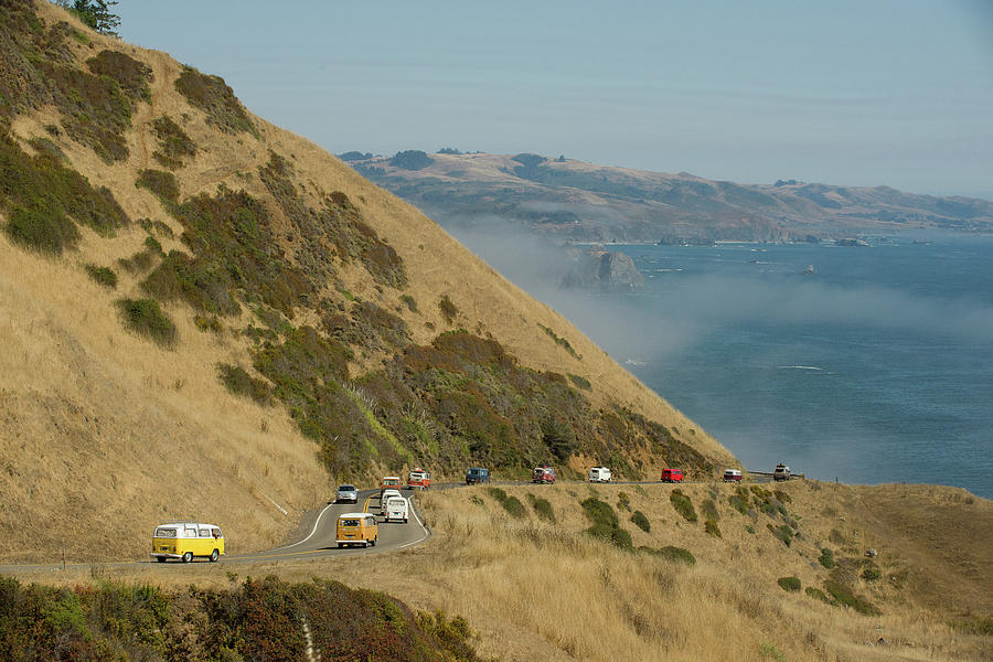Driving the California Coast in A VW with Friends Photograph by Richard Kimbrough