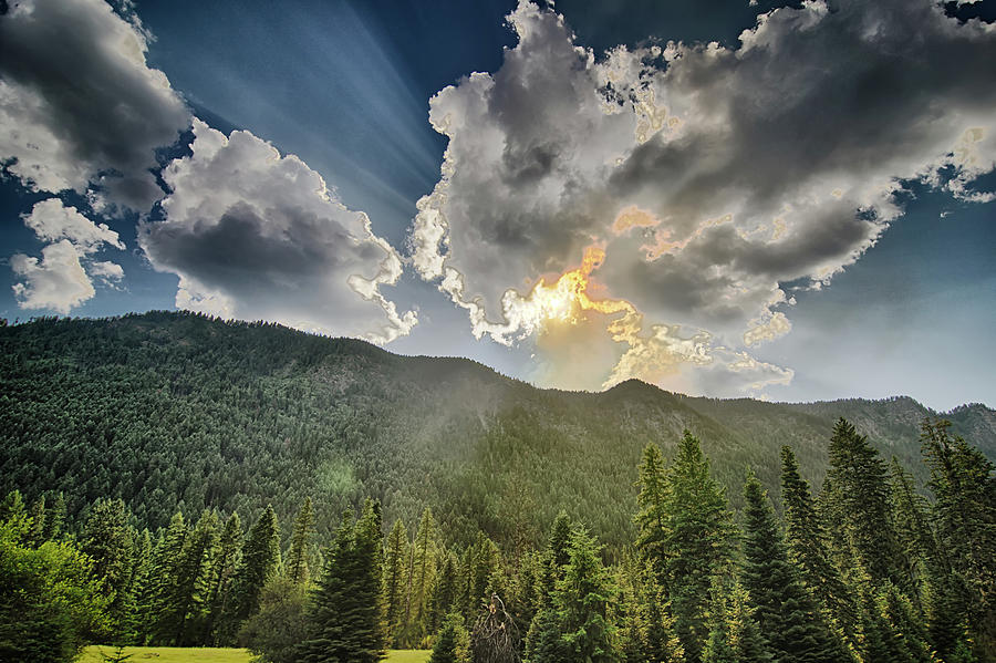 Driving Through Montana Vast Mountain Landscapes,  Photograph by Alex Grichenko