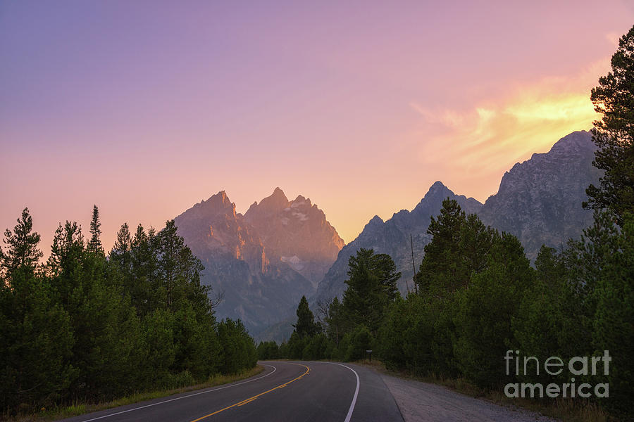 Driving Through The Tetons Photograph by Michael Ver Sprill