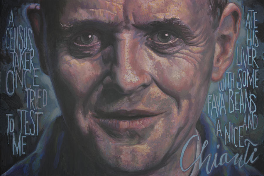 Halloween Movie Painting - Dr.Lecter by Todd Trainer