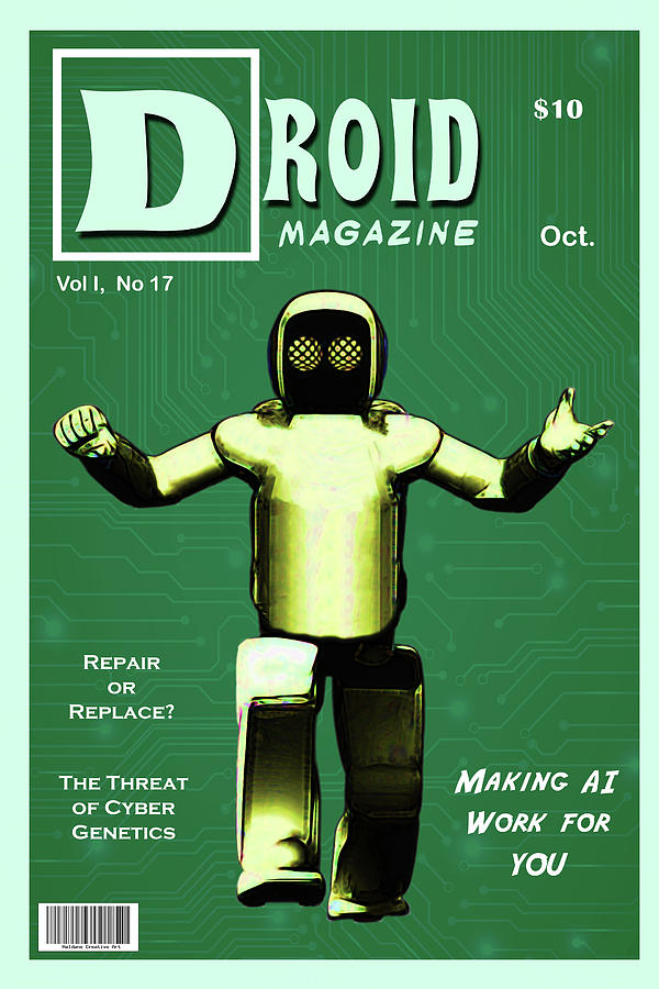 Droid Magazine Digital Art by John Haldane