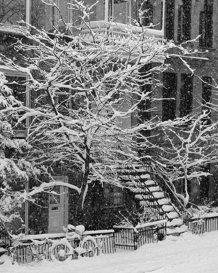 Winter Photograph - Drolet Street In Winter, Montreal by Yves Marcoux