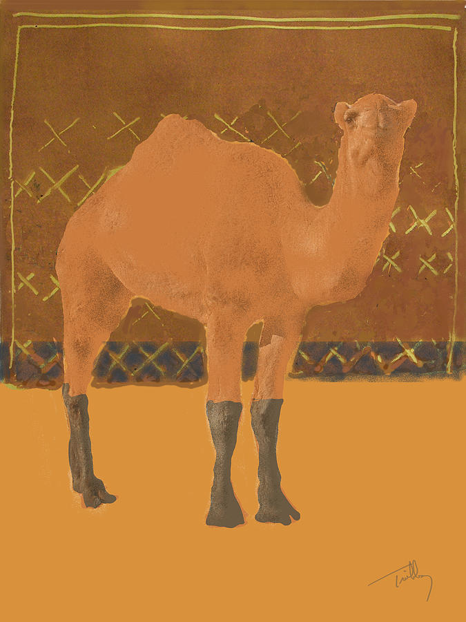 Camel Painting - Dromedary by Thomas Tribby