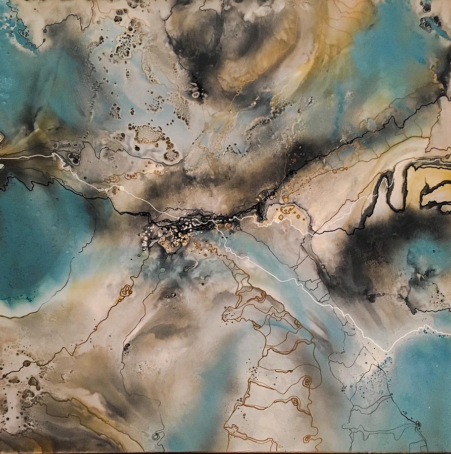 Beach Mixed Media - Drones View by Susan Fuss