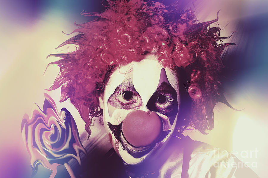 Droopy the clown with mind bending magic Photograph by Jorgo Photography