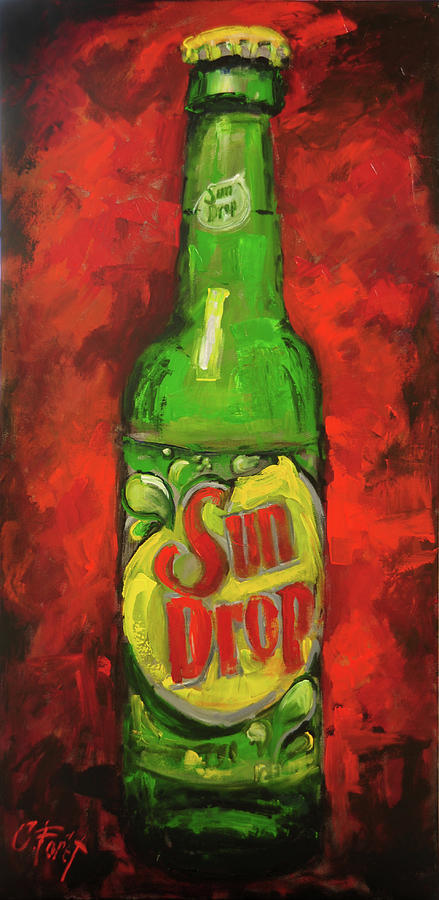 Drop of Citrus Sun Painting by Carole Foret
