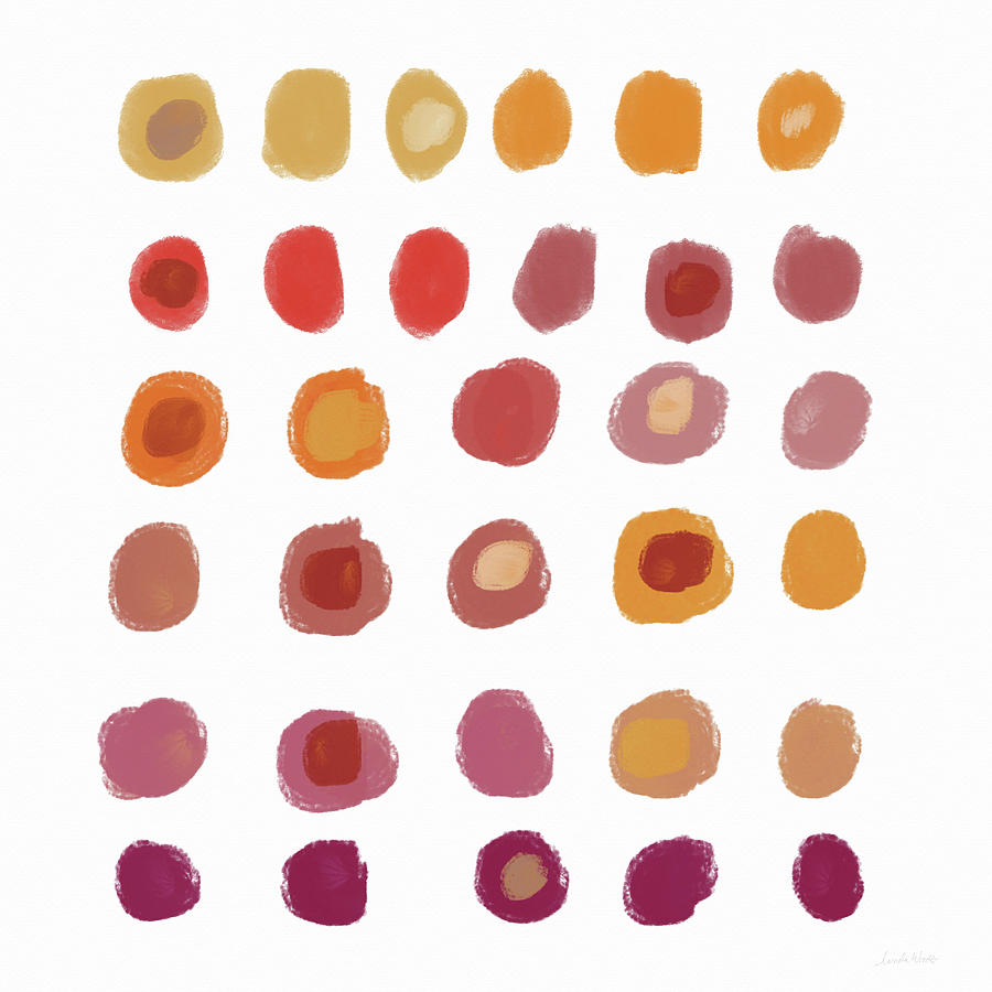 Dots Mixed Media - Drops Of Fall Color- Art By Linda Woods by Linda Woods Dots Mixed Media - Drops Of Fall Color- Art By Linda Woods by Linda Woods
