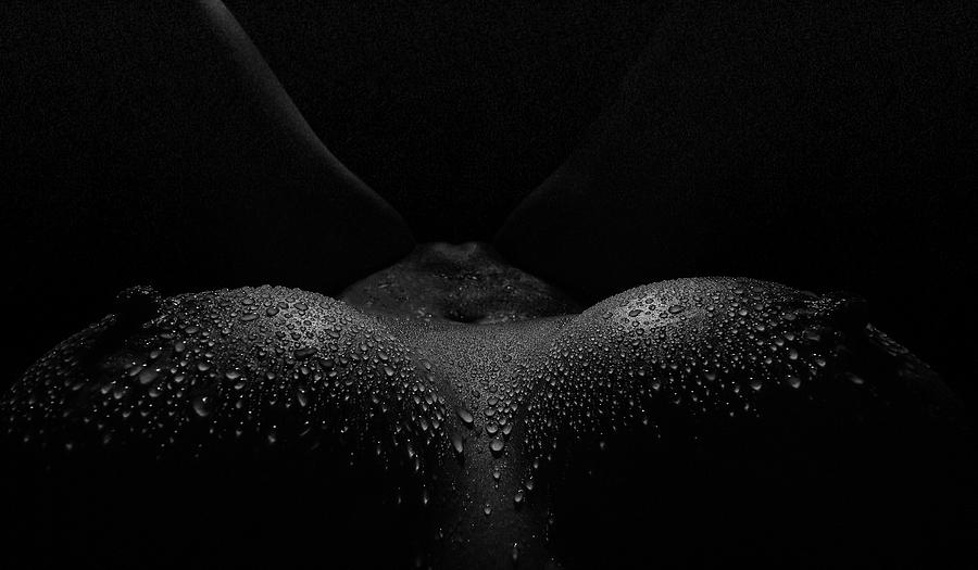 Fine Art Nude Photograph - Drops! by Vesa Nieminen