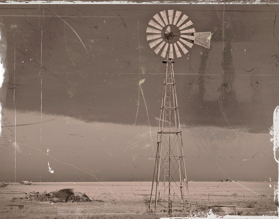 Drought Vintage Photograph by Scott Cordell
