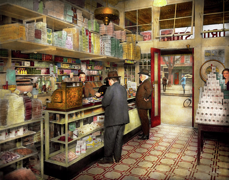 Drugstore - Exact change please 1920 Photograph by Mike Savad