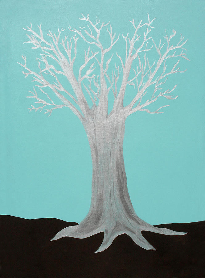Tree Painting - Druid Tree - Original by Maura Satchell Tree Painting - Druid Tree - Original by Maura Satchell