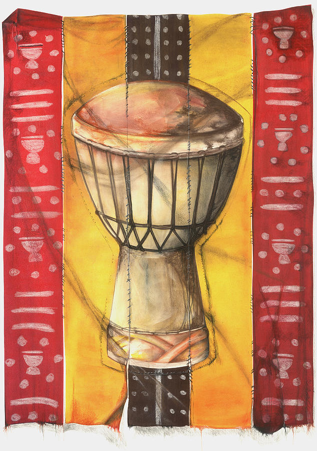 Drum Mixed Media by Anthony Burks Sr