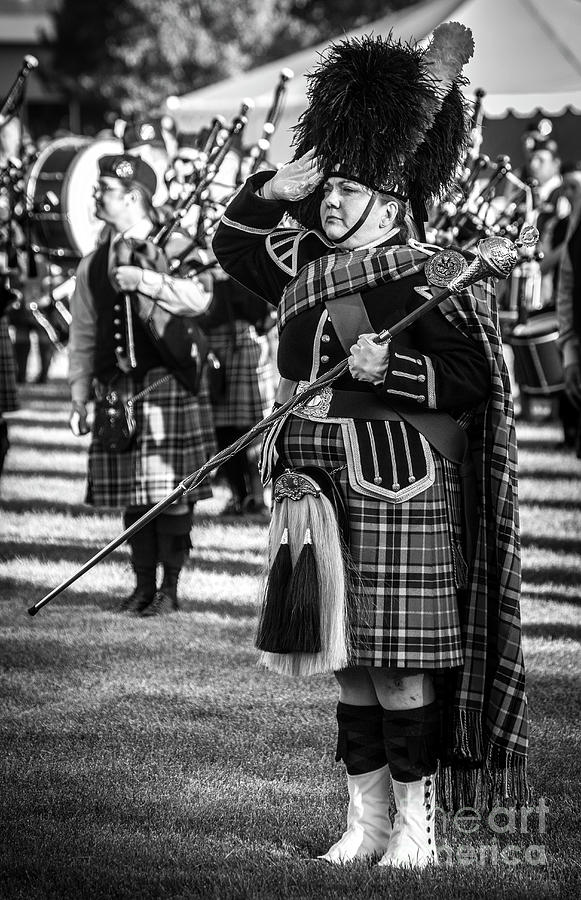 Drum Major - Scottish Festival and Highland Games  Photograph by Gary Whitton