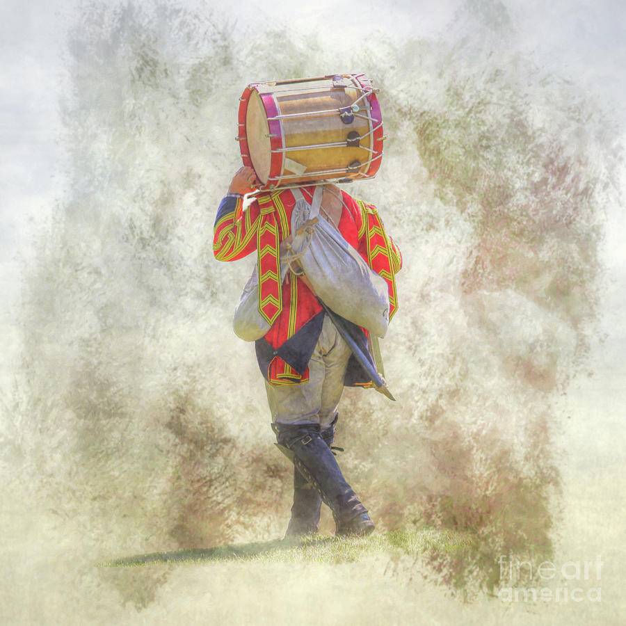 Drummer Boy on the March Digital Art by Randy Steele