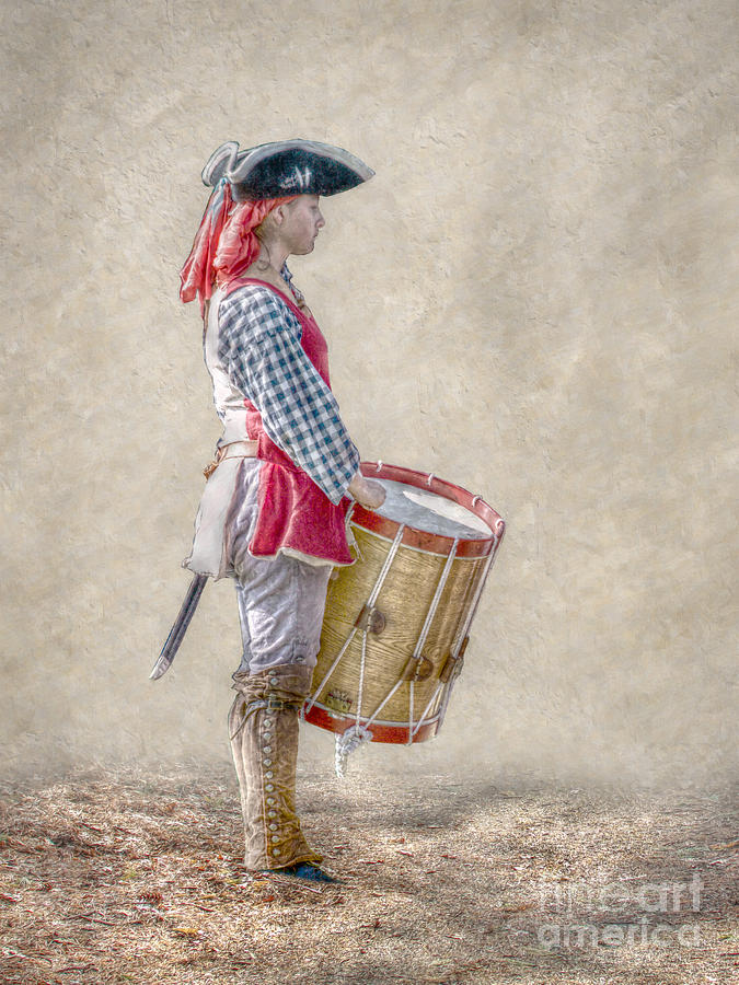 Drummer Boy Portrait  Ver 2 Digital Art by Randy Steele