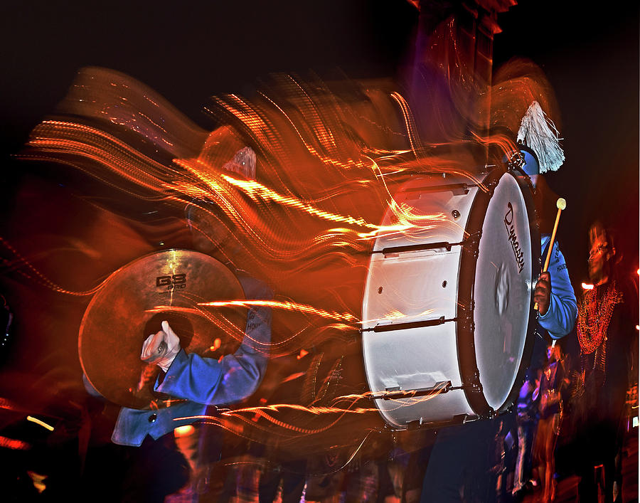 Mardi Gras Photograph - Drummer  by Calvin Wehrle