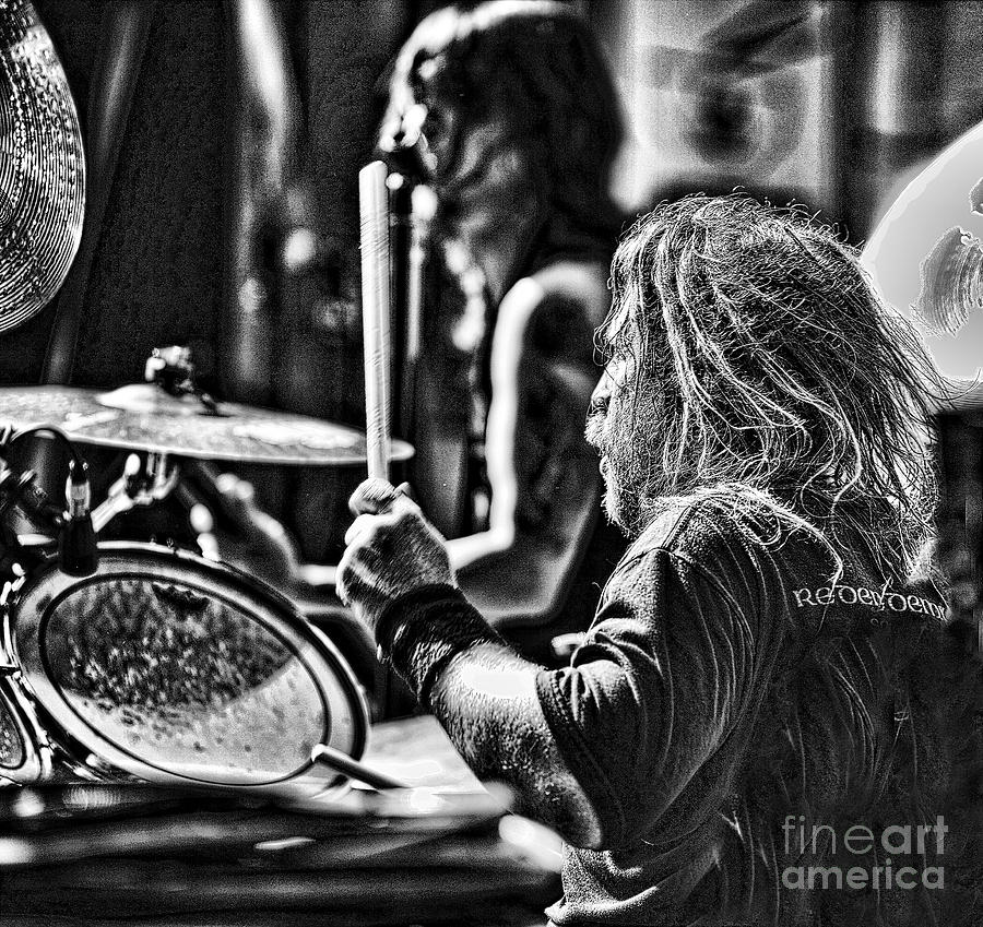 Music Photograph - Drummer Death Angels by Chuck Kuhn