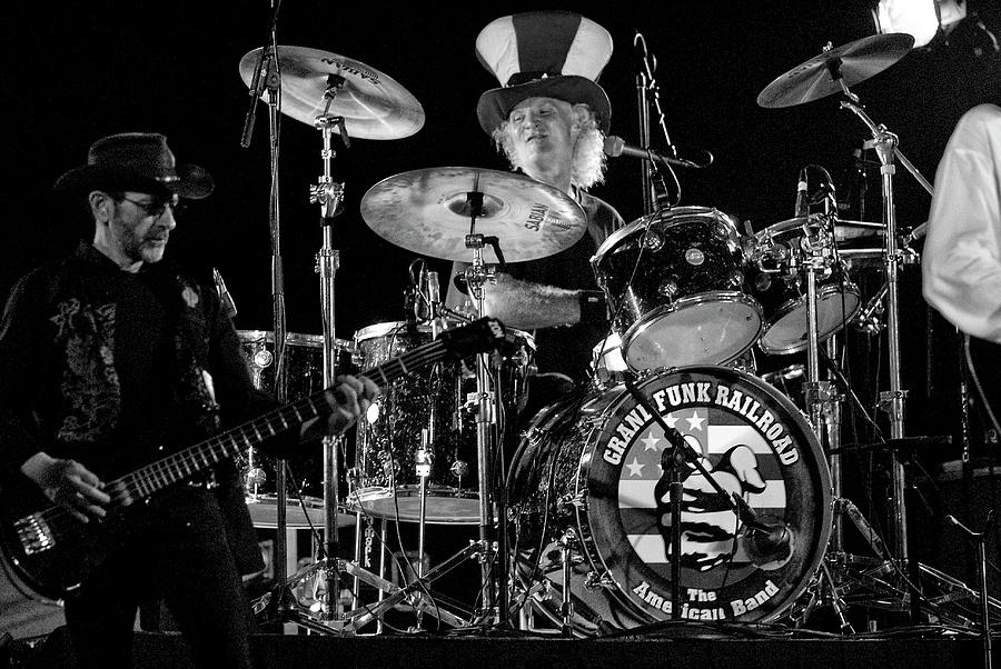 Drummer Grand Funk Railroad Photograph by Kevin Cable