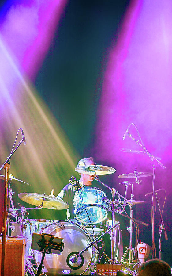 Drummer in the Spotlight Photograph by C H Apperson