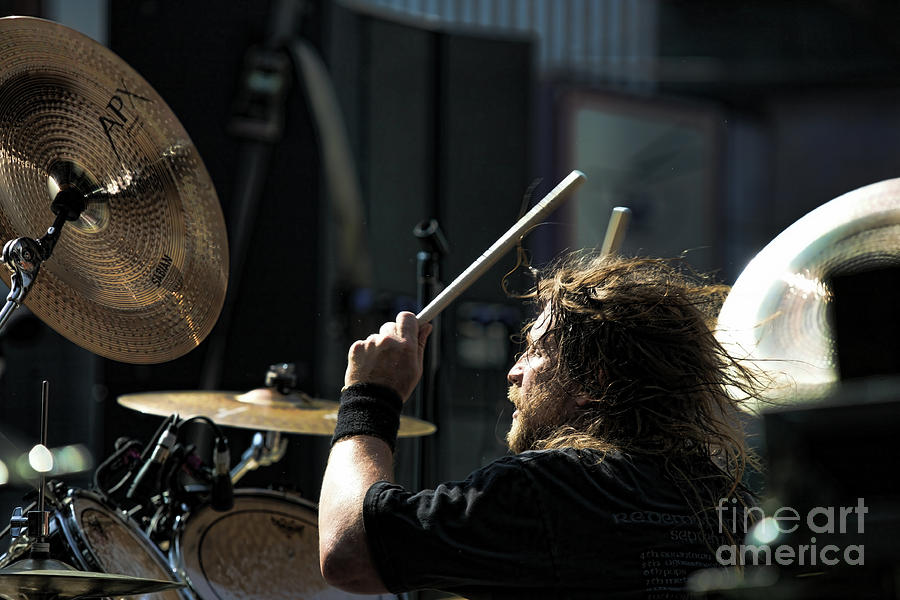 Music Photograph - Drummer Death Angels  #1 by Chuck Kuhn