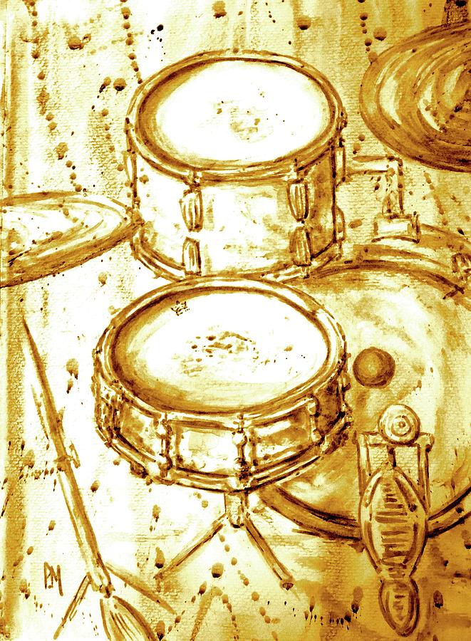 Drum Painting - Drummers View II by Pete Maier