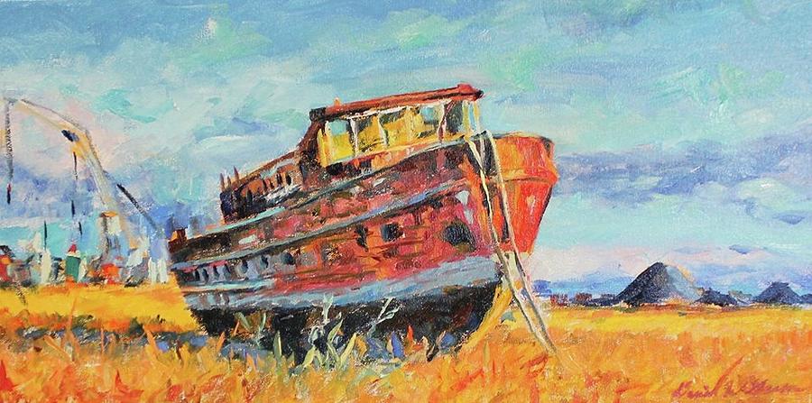 Dry Dock Painting by Daniel W Green